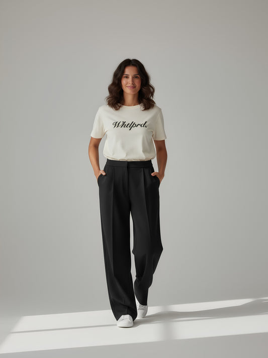 Ivory Script Oversized Unisex Tshirt